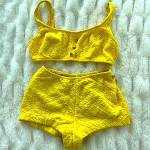 70's vintages swimsuit set